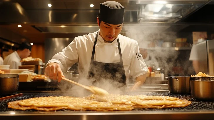 Chef preparing food